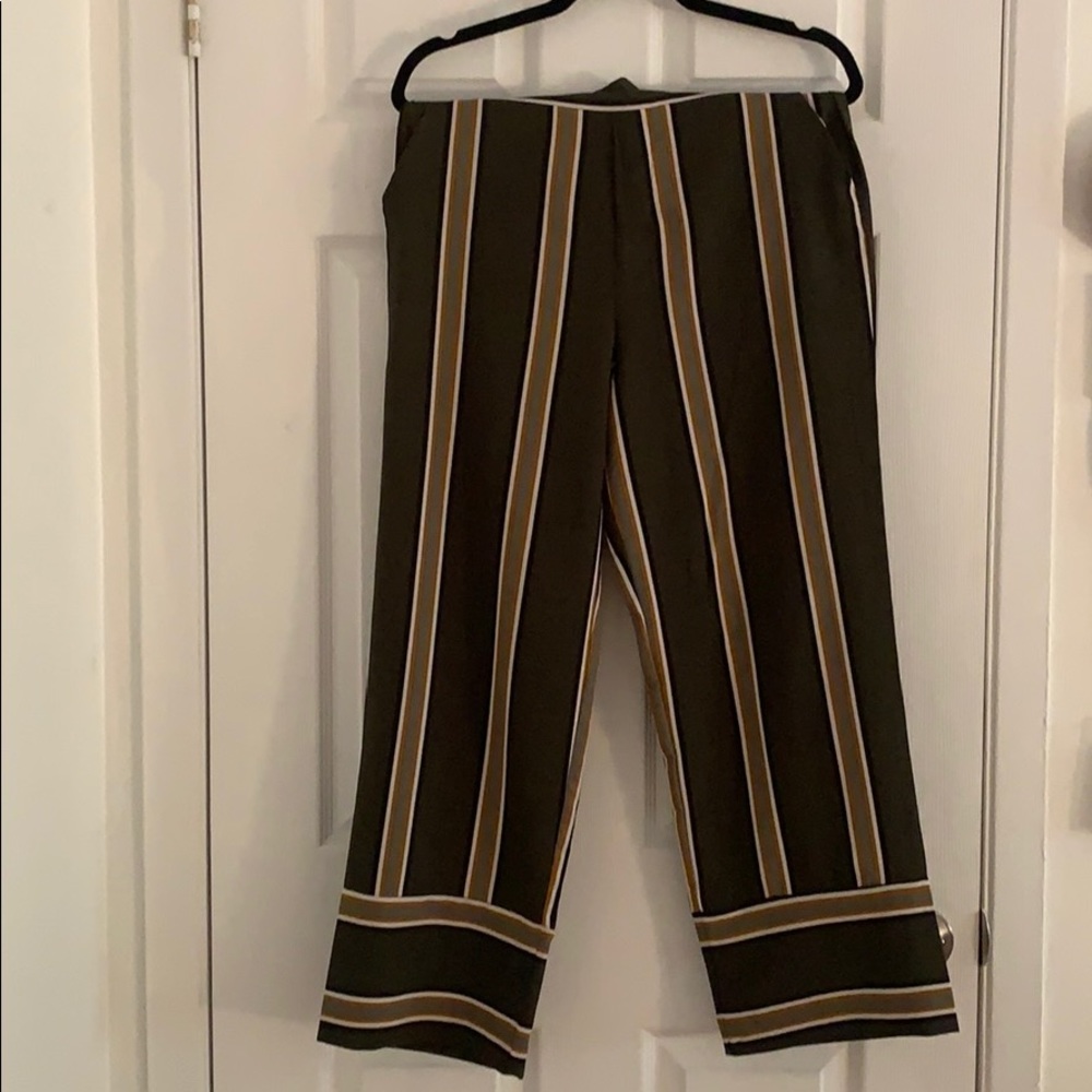 Stripped work pants